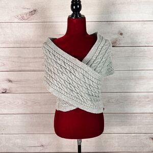 Fisherman Out Of Ireland Scarf Wrap Wool Cable Knit